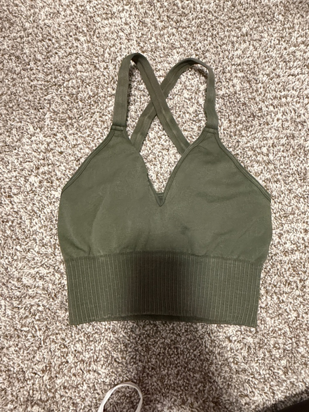 Olive Green free people bra tank size xs/s